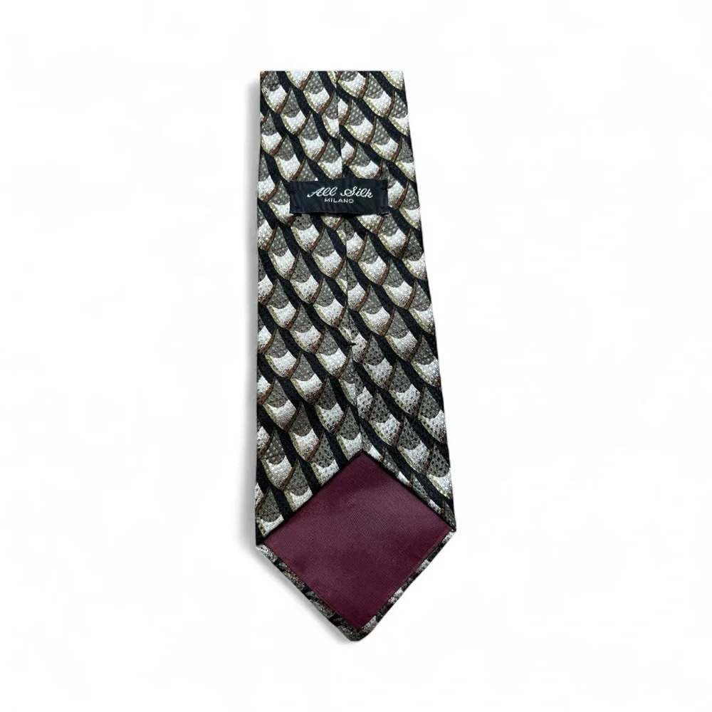 VTG‎ ALL Silk Milano Men's Tie - Measures Approximately 58” x 3”